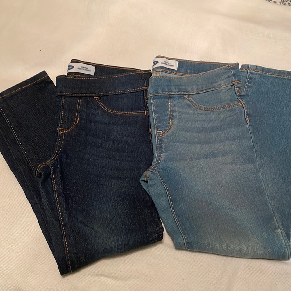 Old navy skinny pull on jeans size 6/7